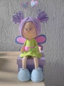 Como hacer una fofucha sentada