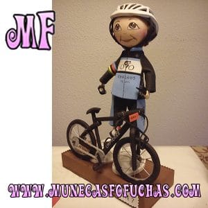 Muñeca Fofucha personalizada Ciclista 2