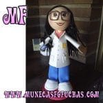 Fofuchas rescatando la economía informal Muñeca Fofucha personalizada Enfermera 2