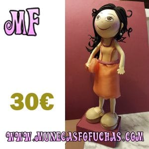 Muñeca Fofucha personalizada Naranja