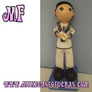 Muñeca Fofucha personalizada comunion marinero 2