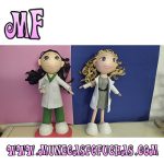 La industria de la fofucha Muñeca Fofucha personalizada dos enfermeras
