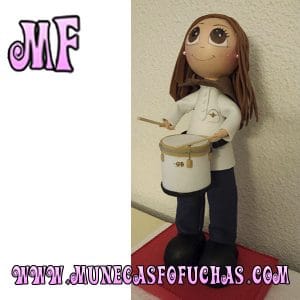 Muñeca Fofucha personalizada tambor 1