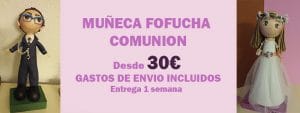 Muñeca Fofucha Comunion chico y chica