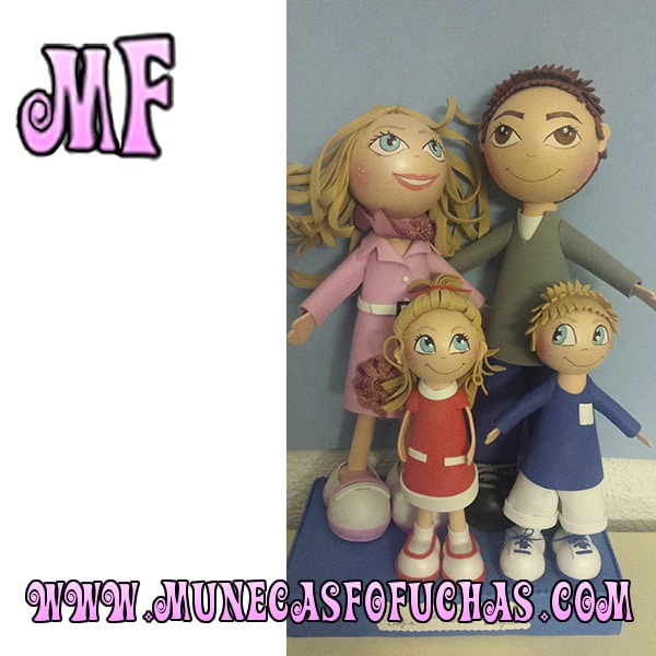 Familia fofuchas personalizadas