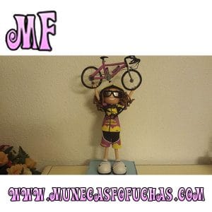 Muñeca Fofucha personalizada ciclista 2