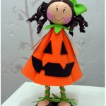 Como hacer fofucha de niña calabaza Como hacer fofucha de niña forma calabaza