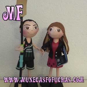 Muñeca Fofucha personalizada 2018 pareja remo