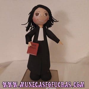 Fofufchas personalizadas abogada con toga 2019