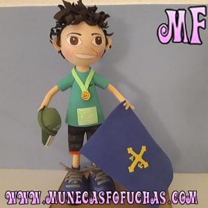 Fofufchas personalizadas medalla y bandera 2019