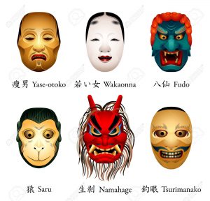 mascaras japonesas en muñecas fofuchas