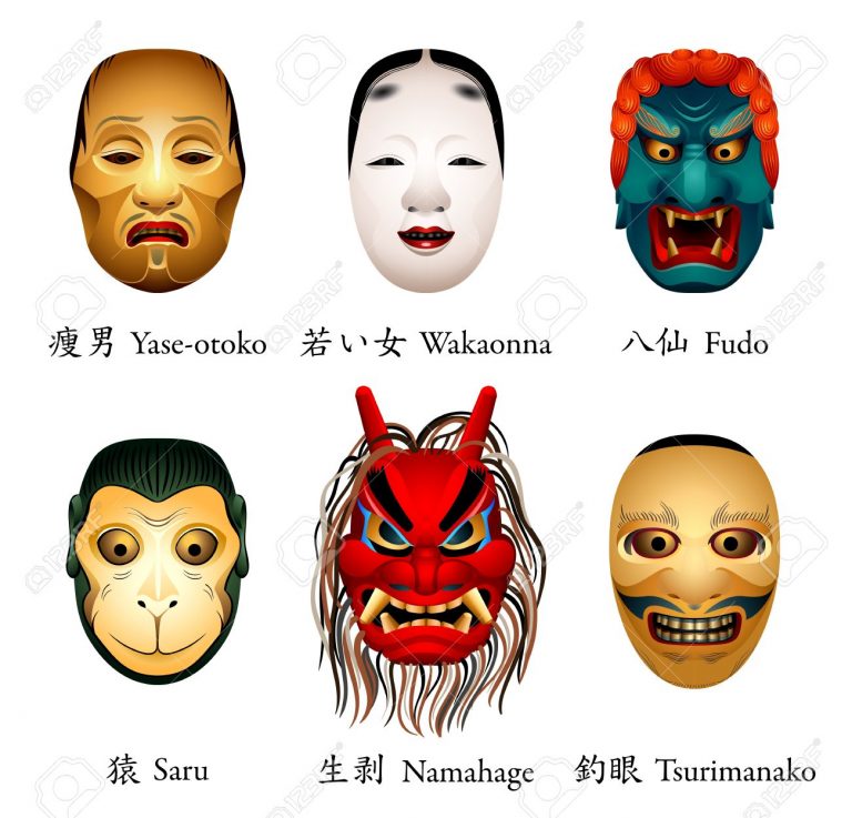 Mascaras japonesas tradición y regalo Muñecas Fofuchas